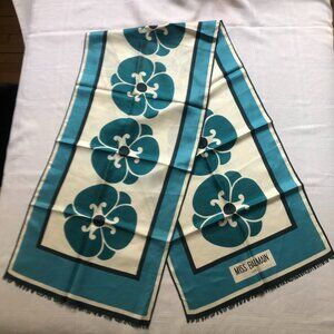 Miss Balmain 70's vintage silk scarf, great condition